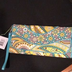 NWT Vera Bradley Lemon parfait clutch